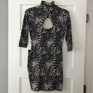 Bebe Leopard Print Dress